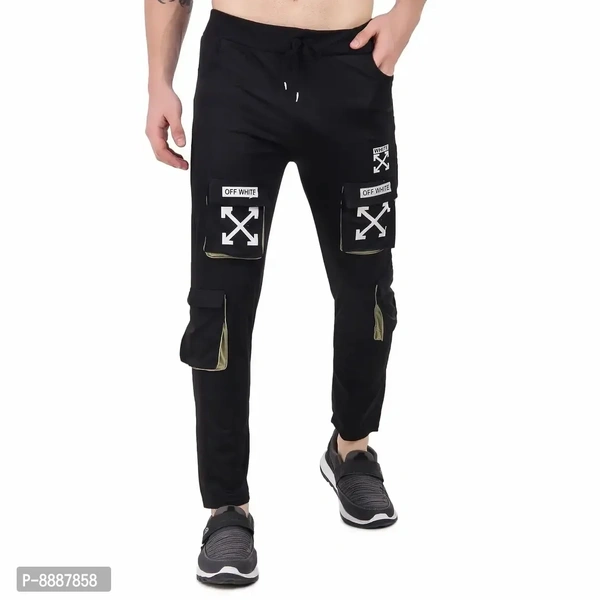 Men Trendy Cotton Drifit Lycra 4Way Trackpant