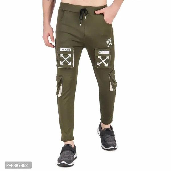 Men Trendy Cotton Drifit Lycra 4Way Trackpant