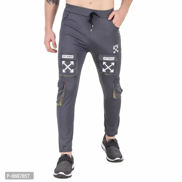 Men Trendy Cotton Drifit Lycra 4Way Trackpant