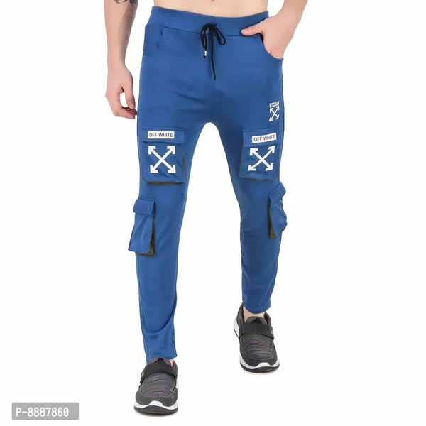 Men Trendy Cotton Drifit Lycra 4Way Trackpant