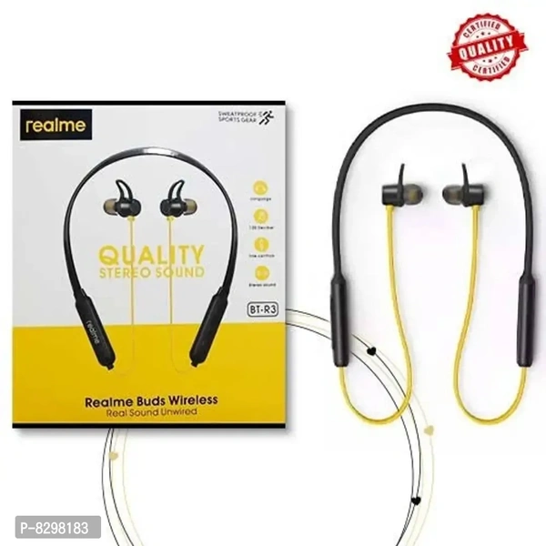 BT-R3 Neckband Studio-Grade Audio Anytime Hi-Fi Stereo Sound Bluetooth Neckband With Mic Magnetic EarbudsWithin 3-5 business days However, to find out an actual date of delivery, please enter your pin code.brand Realme Headphone sports focused Yes country of origin India Manufacturers information BT-R3 tech indiaIf you want to do a workout session that doesnt involve weights or you
