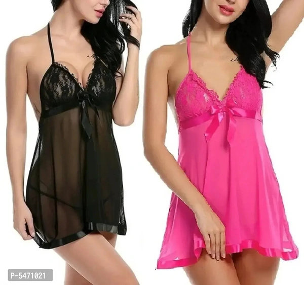 Baby Doll Nightwear Combo of 2 for Women