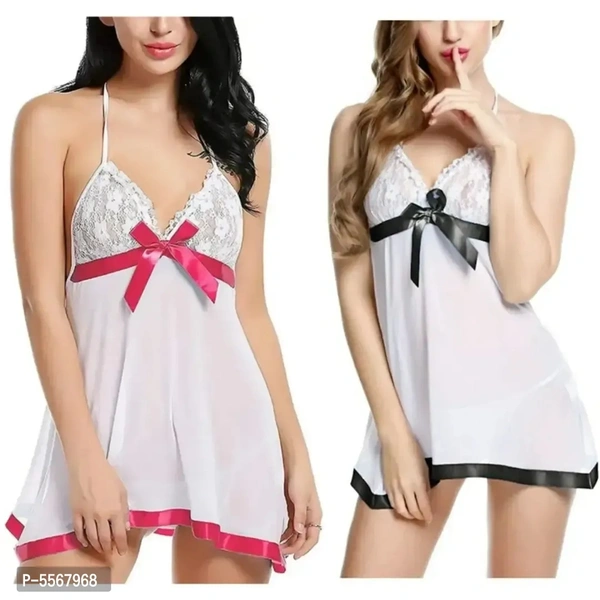 Women's Multicoloured Sexy Night Dress Combo