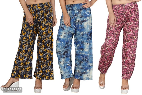 women 3 combo cotton night pant