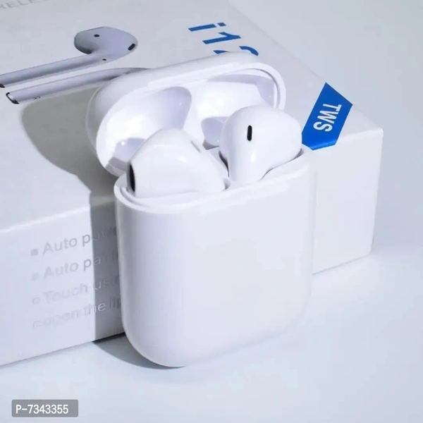 i12 tws white earbuds with mangnetic charge