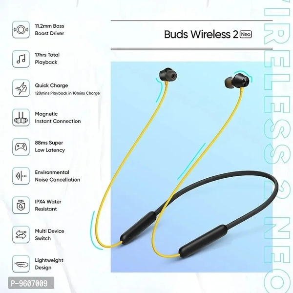LUNITUNE Bluetooth Earphones for One Plus 2 Original Sports Bluetooth Wireless Earphone with Deep Bass and Neckband Hands-Free Calling inbuilt With Mic