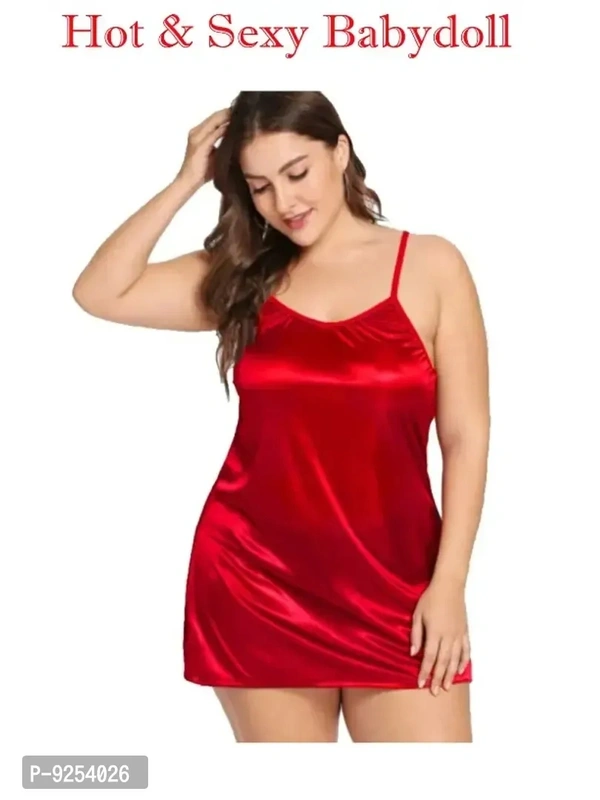 Adorable Women Attractive Baby dolls Dresses Nightwear Sexy Night Dresses Free Size (28 to 36 Inch)