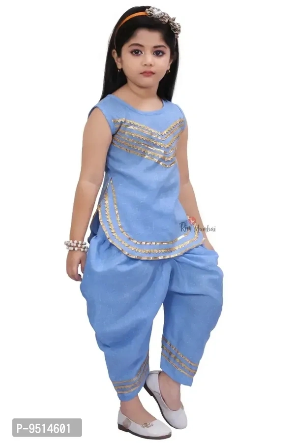 Stylish Fancy Cotton Blend Dresses For Kids Girls