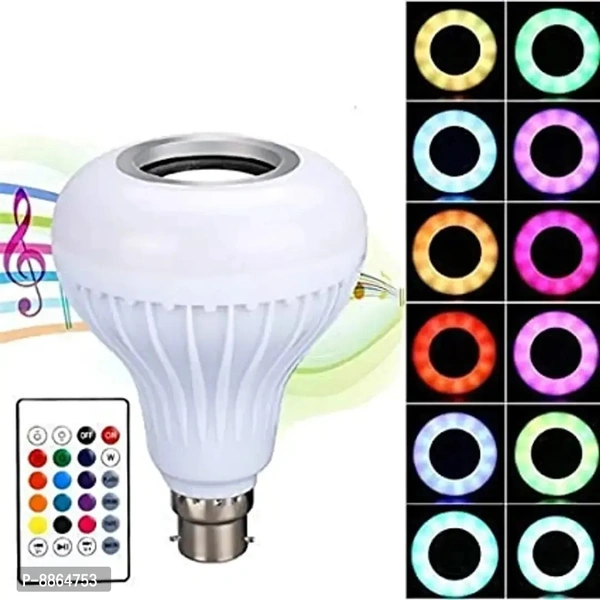 12 Watt LED RGB Bluetooth Music Light Bulb Lamp Speaker Wireless Color Changing 24 Keys Remote Control Smart Bulb Smart Bulb