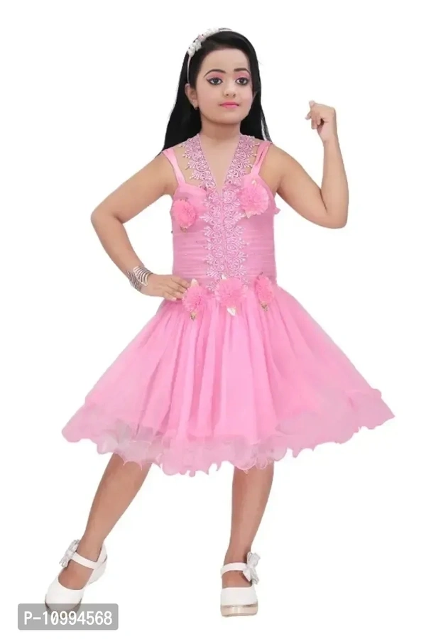Girls knee length party dress