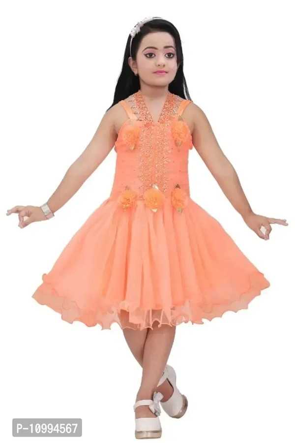 Girls knee length party dress