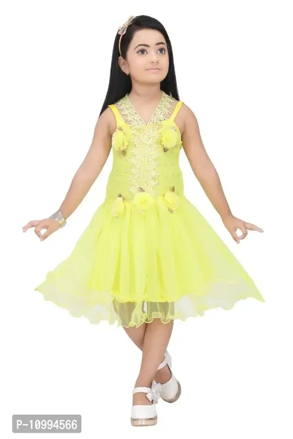 Girls knee length party dress