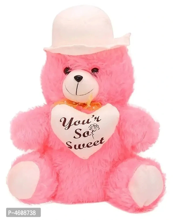 Creative Pink with Cap Teddy Bear Soft Toy - 30Cm