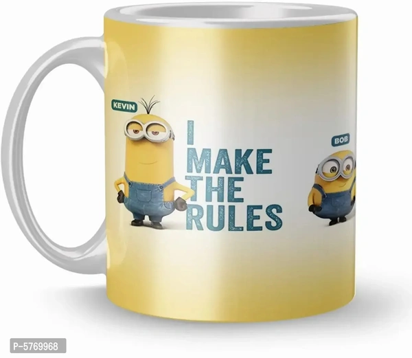 Stylish Designer Ceramic Printed Coffee Mug For Gift (325 ml)