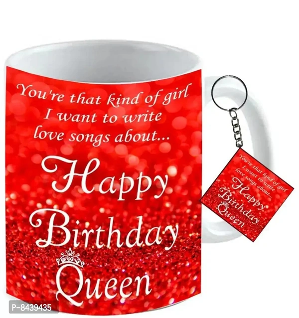 Happy Birthday Mug Keyring Set