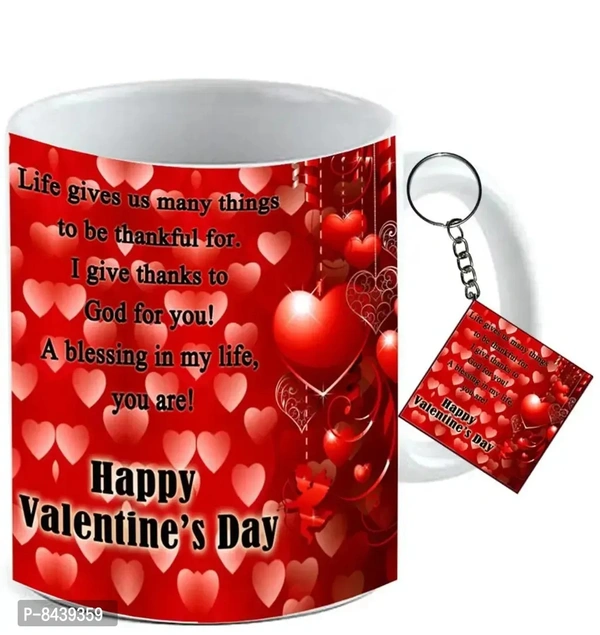 Valntines Day I Love You Mug Keyring Set