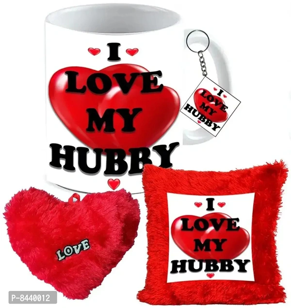 Valentines Day Gift Set Mug and Cushion
