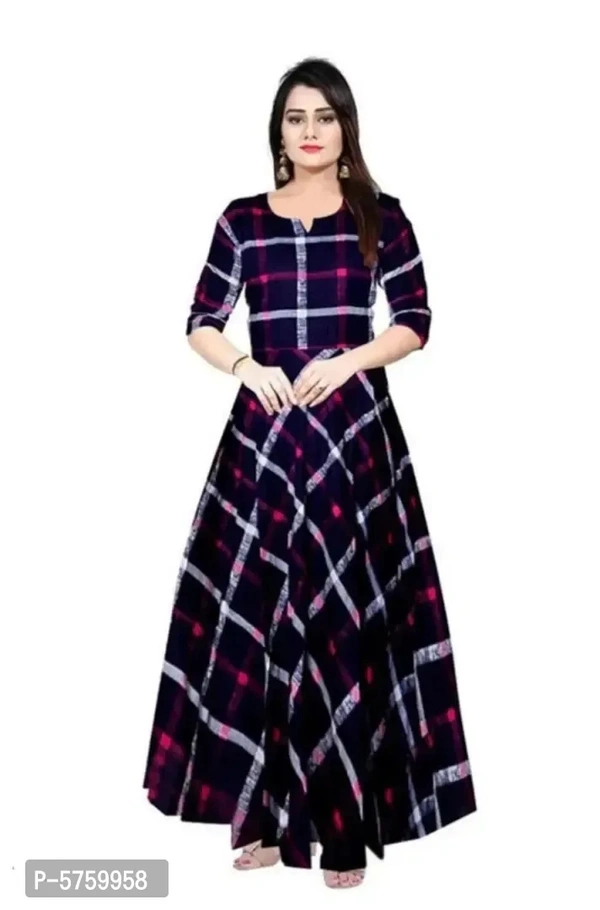 Rayon Printed Gown For Women