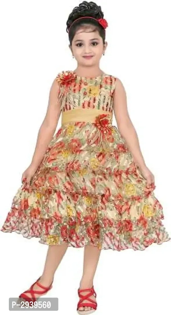 Girls Midi/Knee Length Festive/Wedding Dress