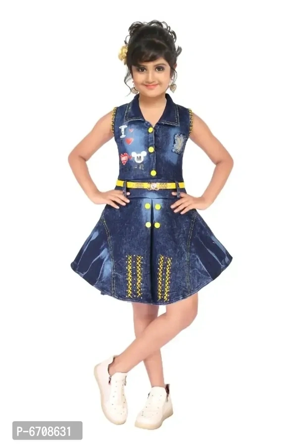 Girls knee length party dress