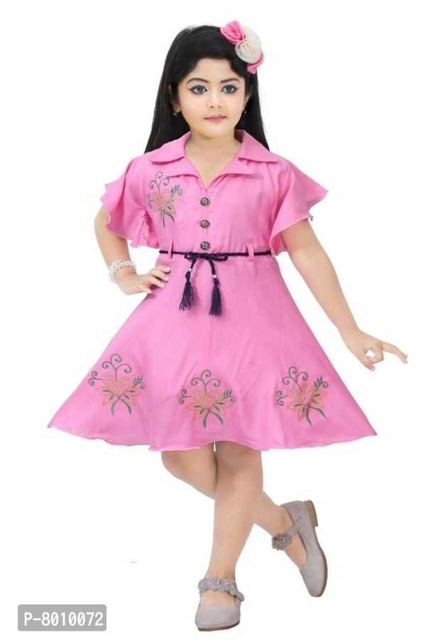 Girls knee length party dress