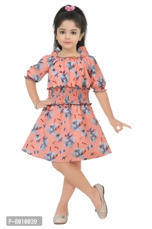 Girls knee length party dress