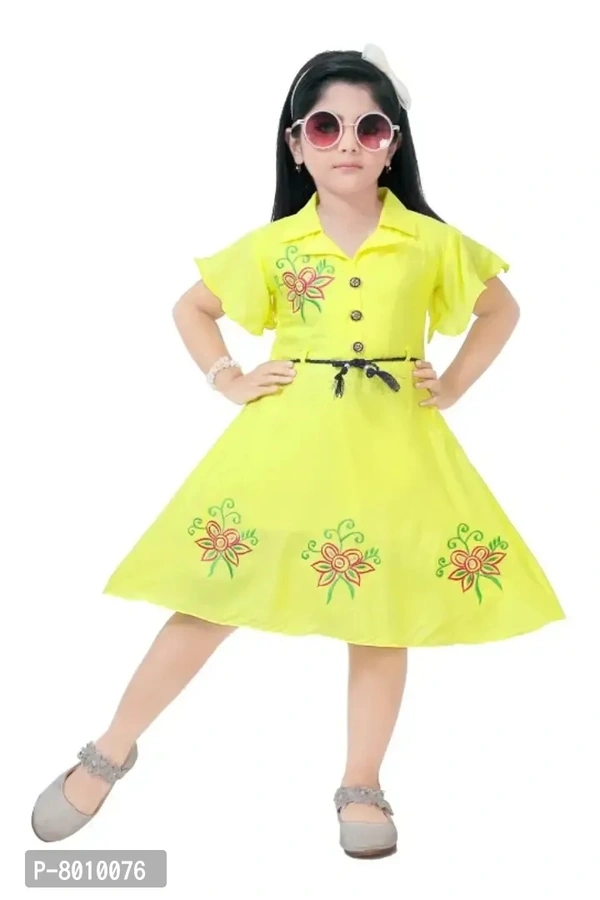 Girls knee length party dress