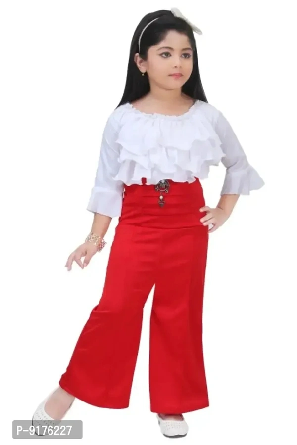 Girls Party Wear Top With Palazzo