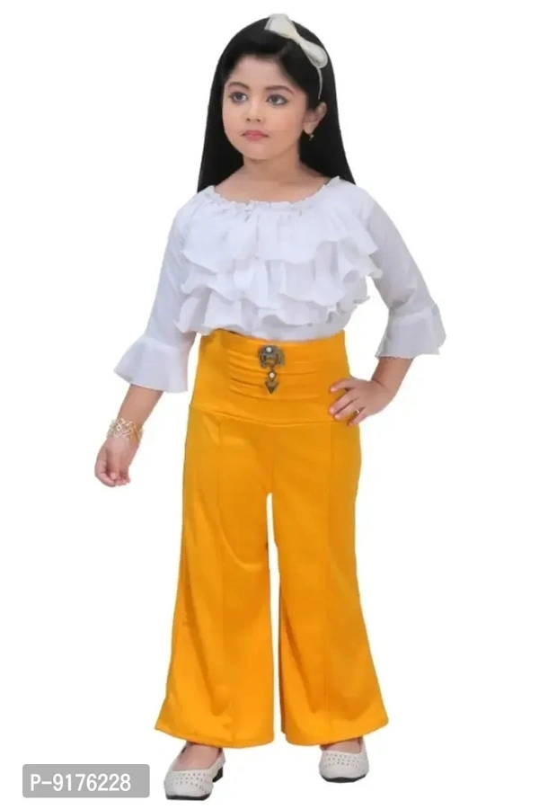 Girls Party Wear Top With Palazzo