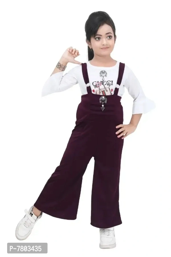   Girls full length party wear dungree pant