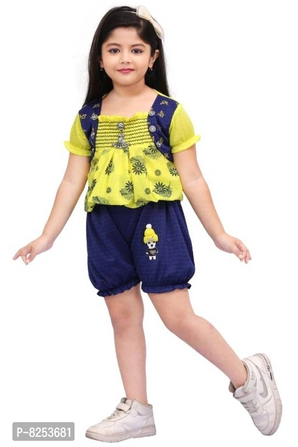 Girls party wear shorts with top