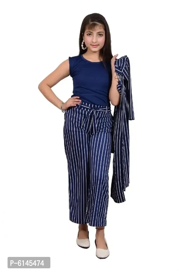 IMPORTED STRETCHABLE THREE PIECE DRESS. TOP PANT WITH REMOVABLE SHRUG.