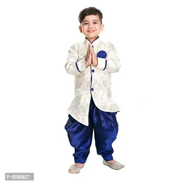 NEW GEN Boys Kurta Pajama Set Blue