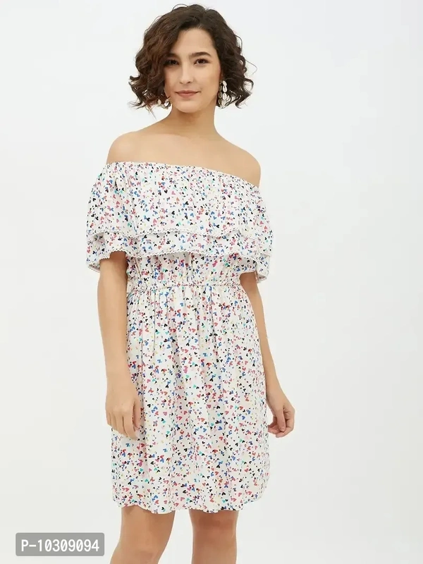 Women Stylish Viscose Rayon Fit and Flare Dress