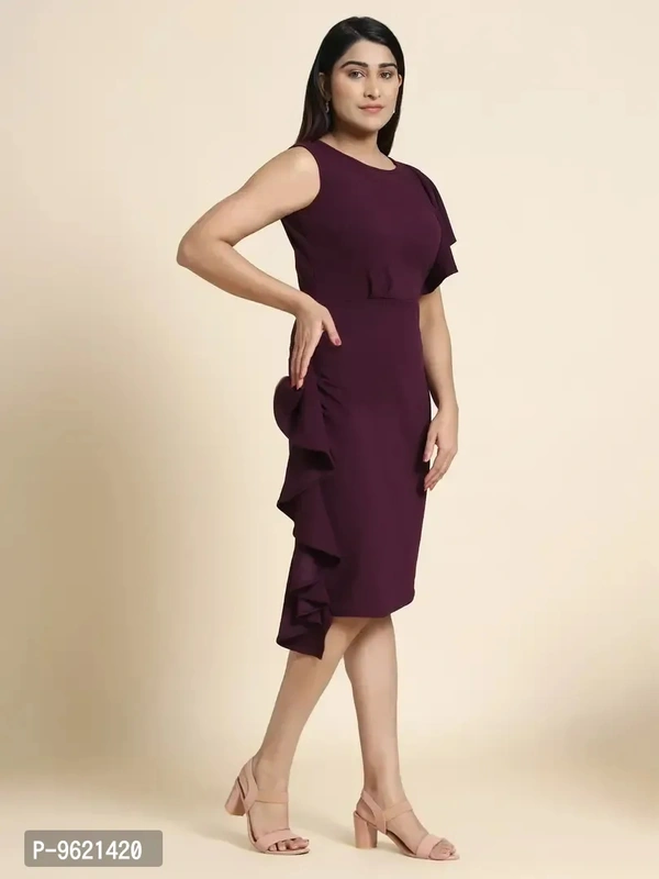 Stylish Fancy Lycra Solid Bodycon Dress For Women