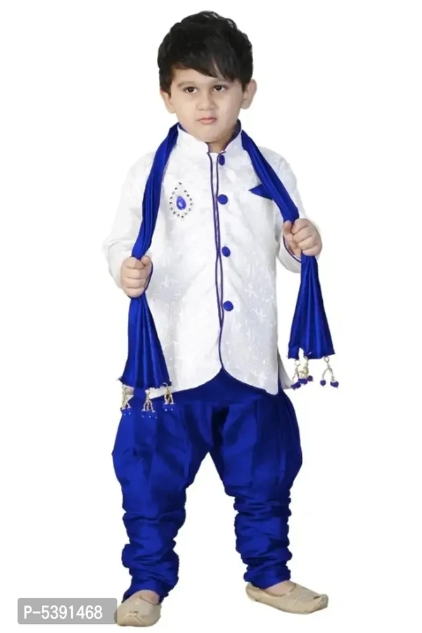 Boys Festive Party Kurta, Pyjama Dupatta Set