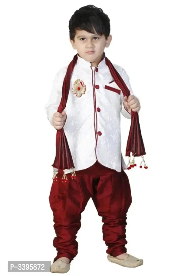 Boys Festive Party Kurta, Pyjama Dupatta Set