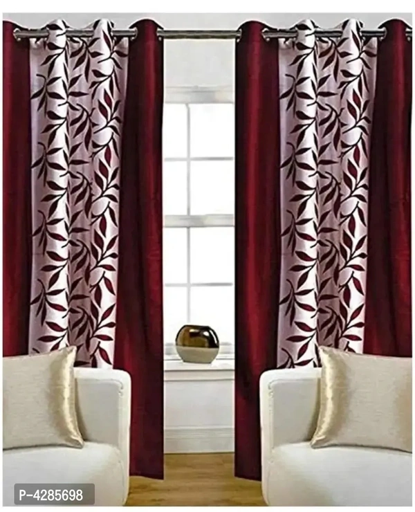 Beautiful Multicoloured Polyester Door Curtain (9 Feet)