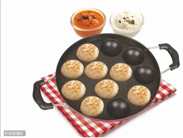 Essential Aluminium Non Stick Pack Of 1 Appam Patra