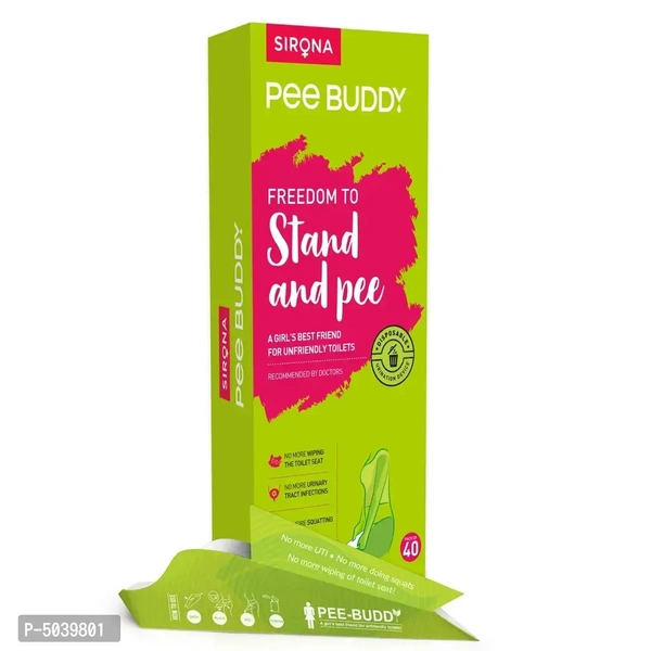 Peebuddy Stand Pee Disposable, Portable Female Urination Funnel - 40 Pcs