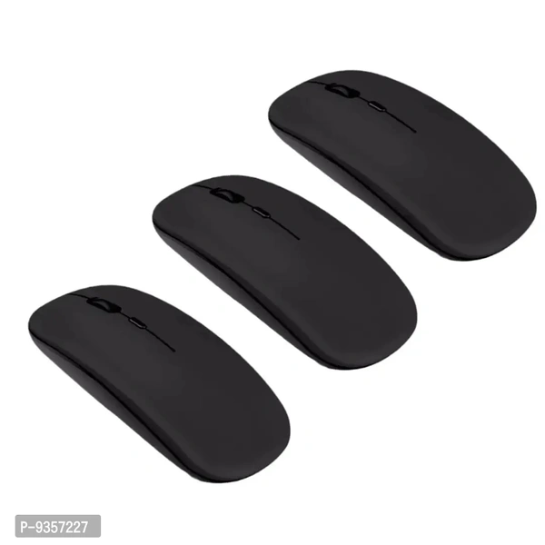 Wireless Bluetooth Mouse With Dongle And Adjustable DPI (5GHz Wireless, Black)
