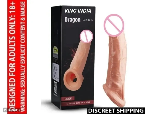 King Skin Sleeve Extender - Realistic 9-Inch Silicone Sleeve