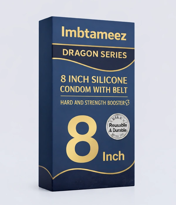 8 Inch Silicone Belt Condom for Men