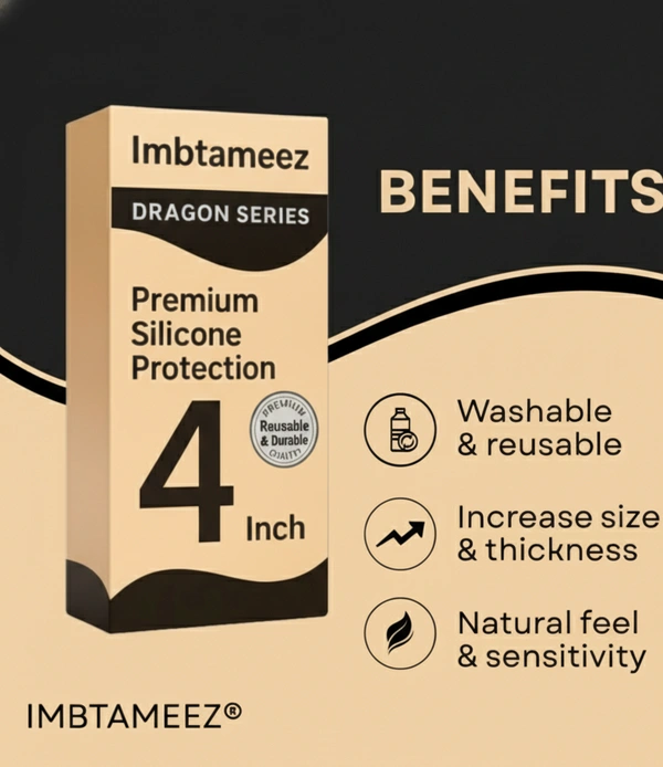 Imbtameez | 4 Inch |  Premium Silicone Protection – Dragon Series Reusable & Durable