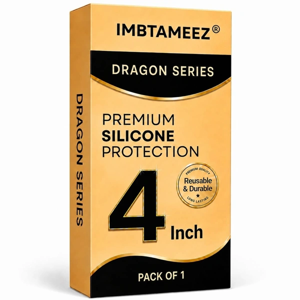 Imbtameez Dragon Series Premium Silicone Cover – 4 Inch, Pack of 1