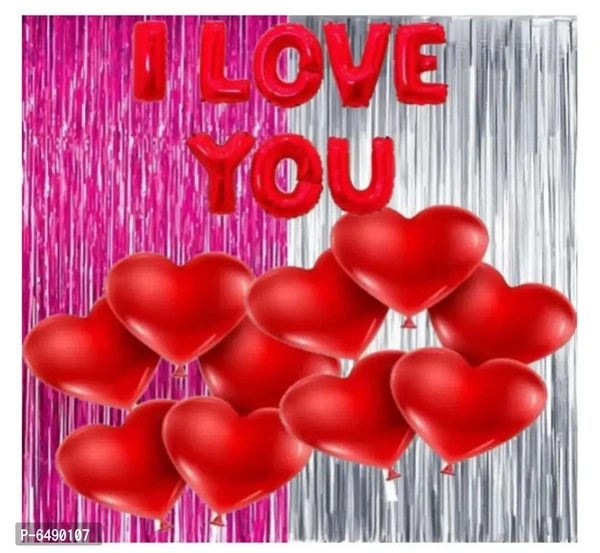 Decoration Items I Love You Foil Balloons For Decoration Kit