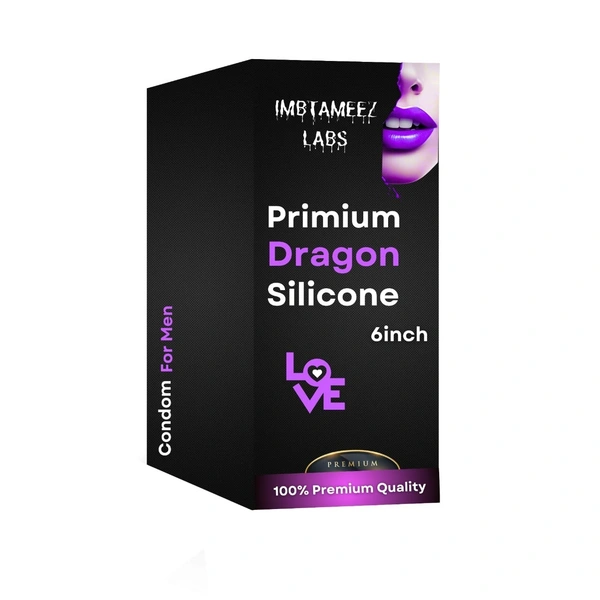 Premium Dragon Silicone Condom – 6 Inch | Reusable, Soft & Comfortable