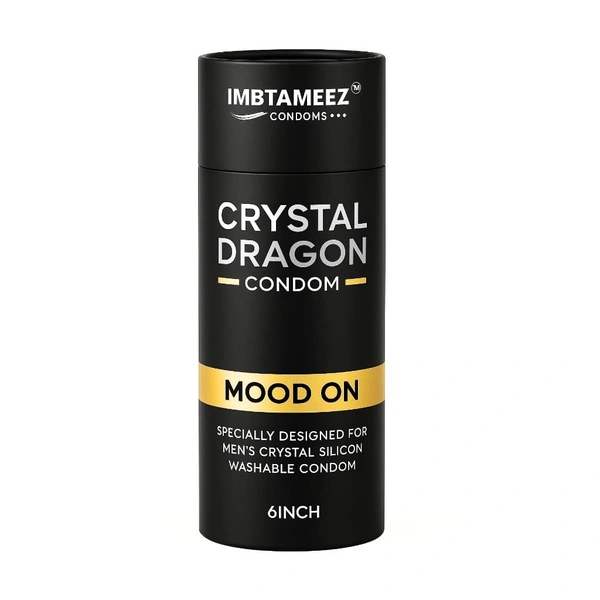 Imbtameez Crystal Dragon Silicone Condom – 6 Inch | Mood On Edition