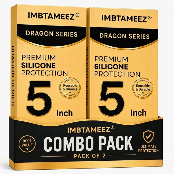 Imbtameez Dragon Series Premium Silicone Protection Cover 5 Inch Combo Pack