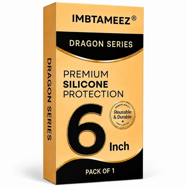 Imbtameez Dragon Series Premium Silicone Cover – 6 Inch, Pack of 1